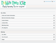 Tablet Screenshot of nobbieneezkids.com